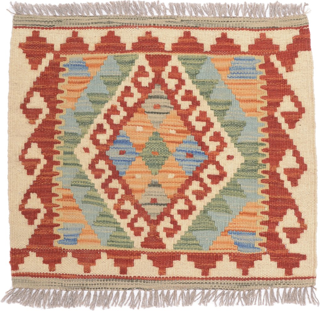 Kilim Tappeto 50x50 (Pakistan) Tessuto A Mano