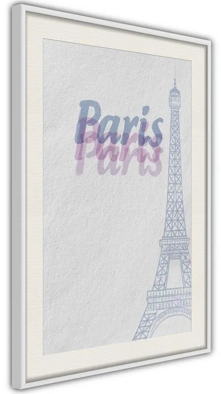 Poster  Pastel Paris  Cornice Quadri Cornice d'oro con passe-partout, Larghezza x Altezza Home decor 20x30