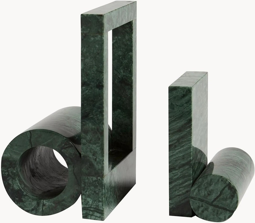 Set di 2 fermalibri in marmo Booknd