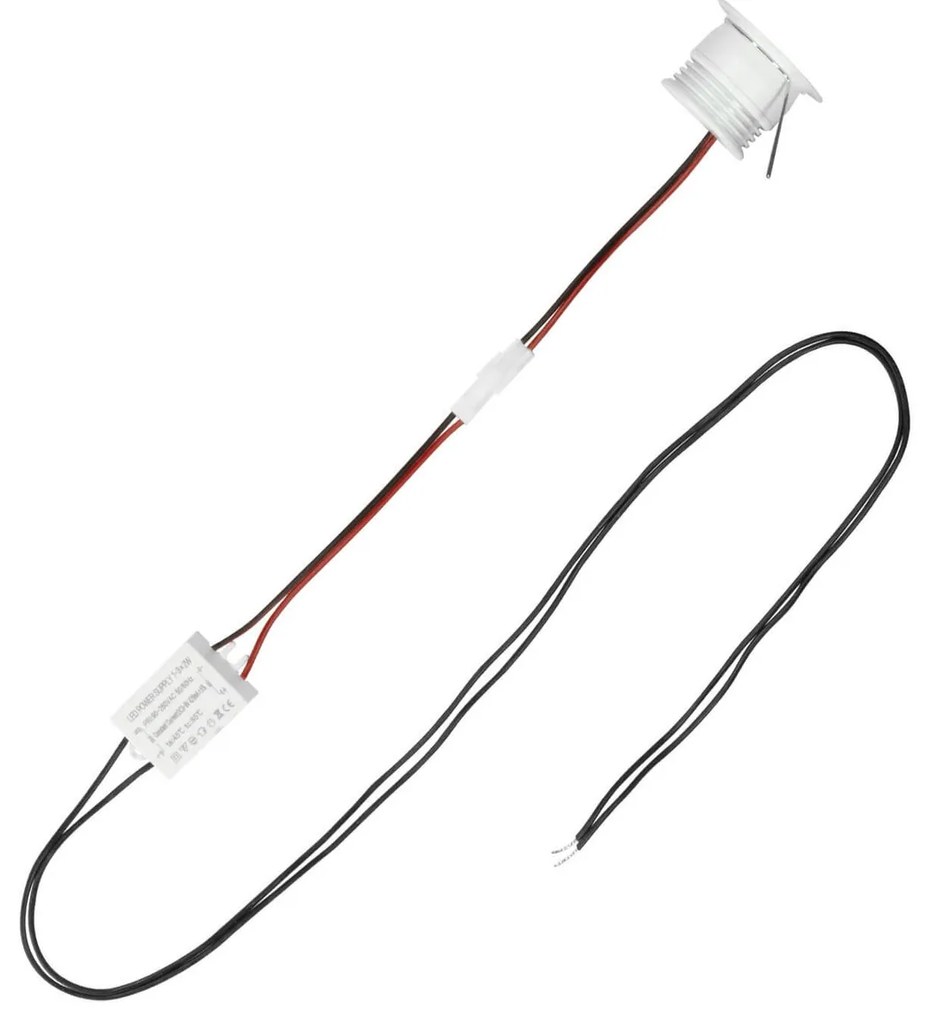 Faretto Segnapasso LED 3W IP44 Bianco 25° 220V Colore Bianco Naturale 4.000K