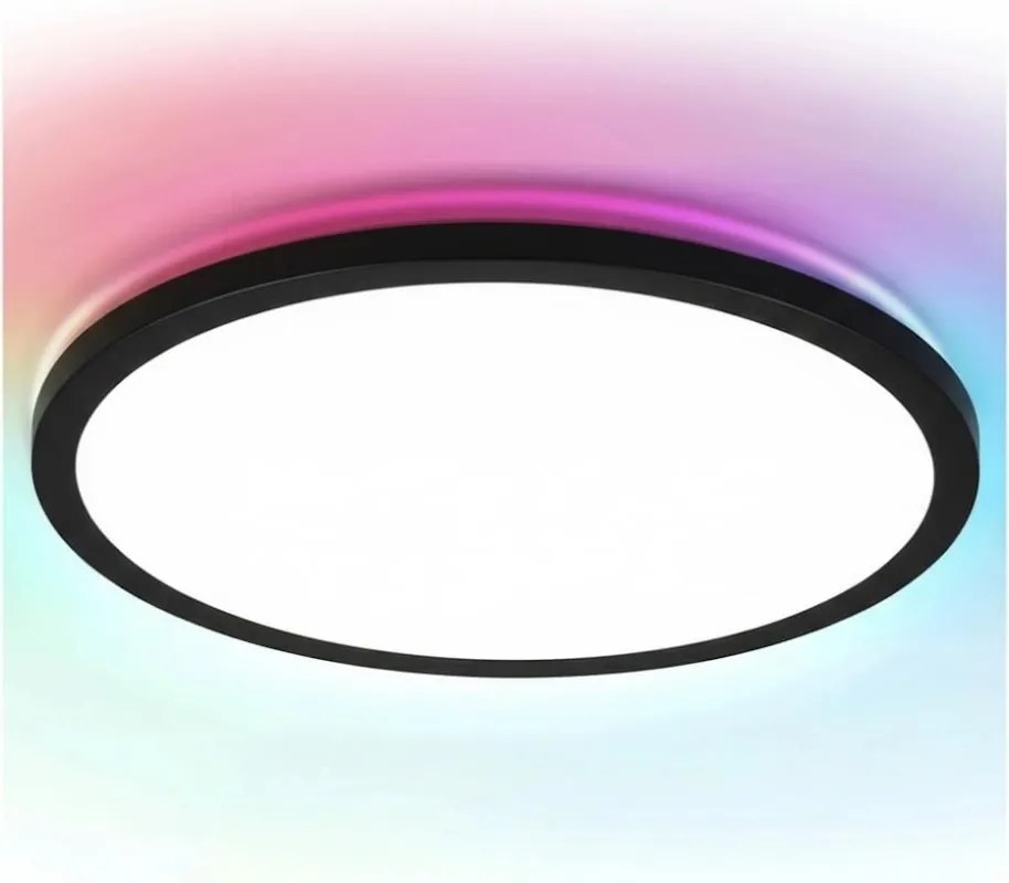 Brilagi - Lampada da soffitto dimmerabile LED RGBW VIBE LED/24W/230V 3000-6500K nero +telecomando