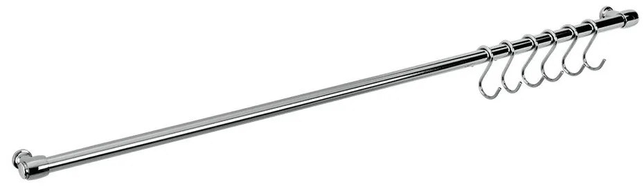 Barra appendiabiti da cucina in acciaio cromato Lonardo - Metaltex