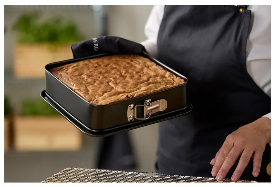 Stampo da forno in acciaio inox adatto per torta 24x24 cm – Blomsterbergs