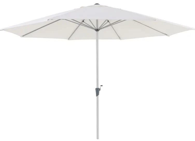 Ombrellone a palo centrale bianco Aura NATERIAL Ø 394 cm con telo bianco