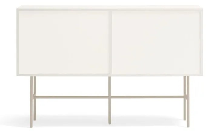 Cassettiera bassa beige/crema con ante scorrevoli 140x91 cm Nube - Teulat