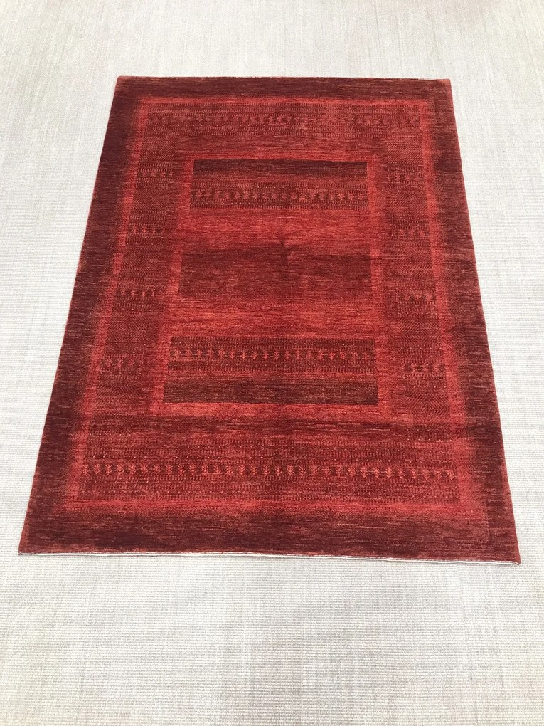 Loribaft Tappeto persiano 210 x 150 Rosso (Iran) Annodato A Mano