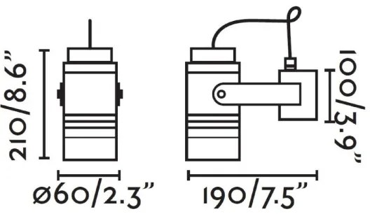 FARO 70260 - Applique da esterno LIT 1xGU10/8W/230V IP54