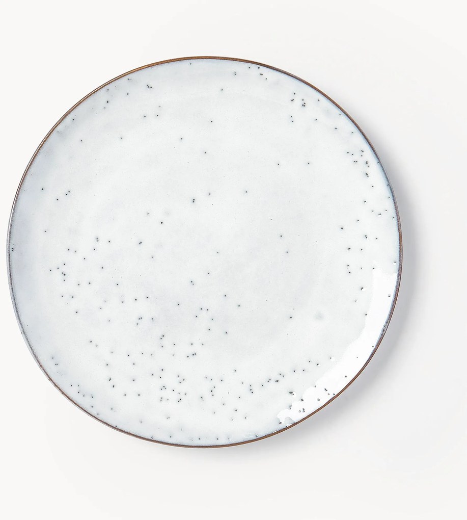 Piatti piani fatti a mano Nordic Sand 4 pz