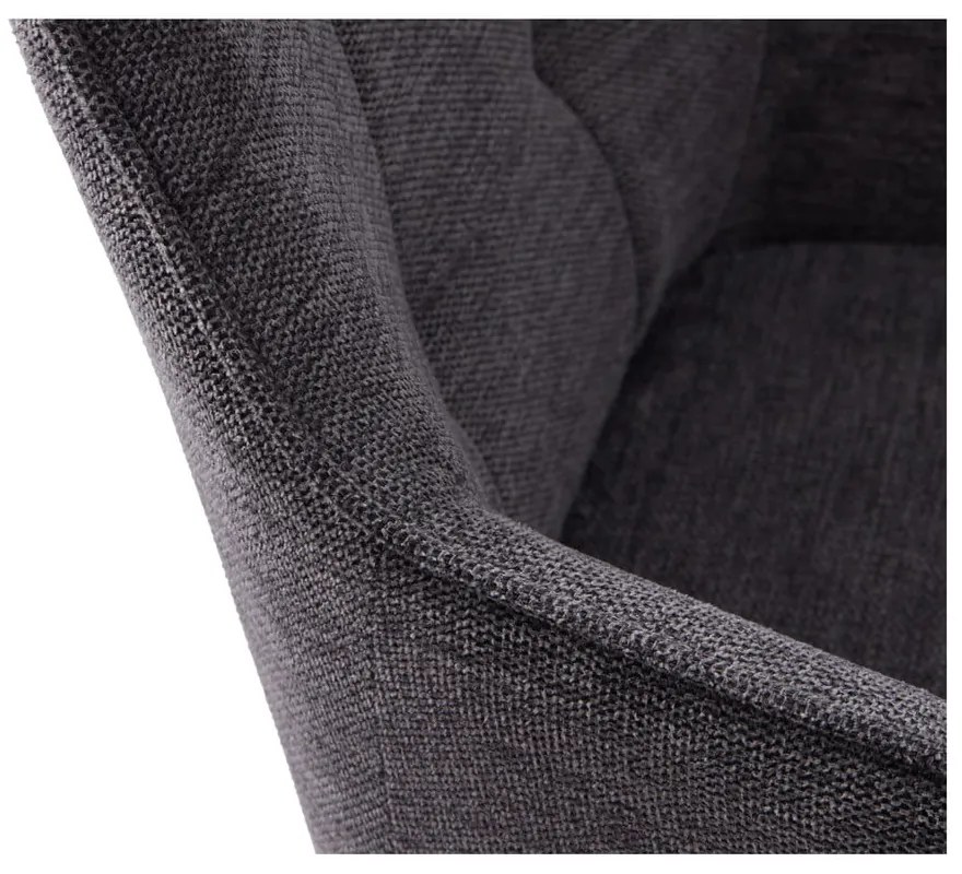 Sedia da pranzo grigio scuro Nolan - Unique Furniture