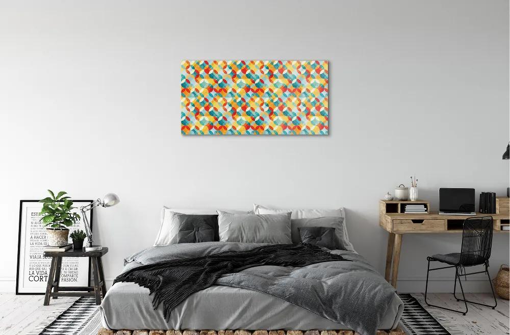 Quadro acrilico Motivi colorati 100x50 cm