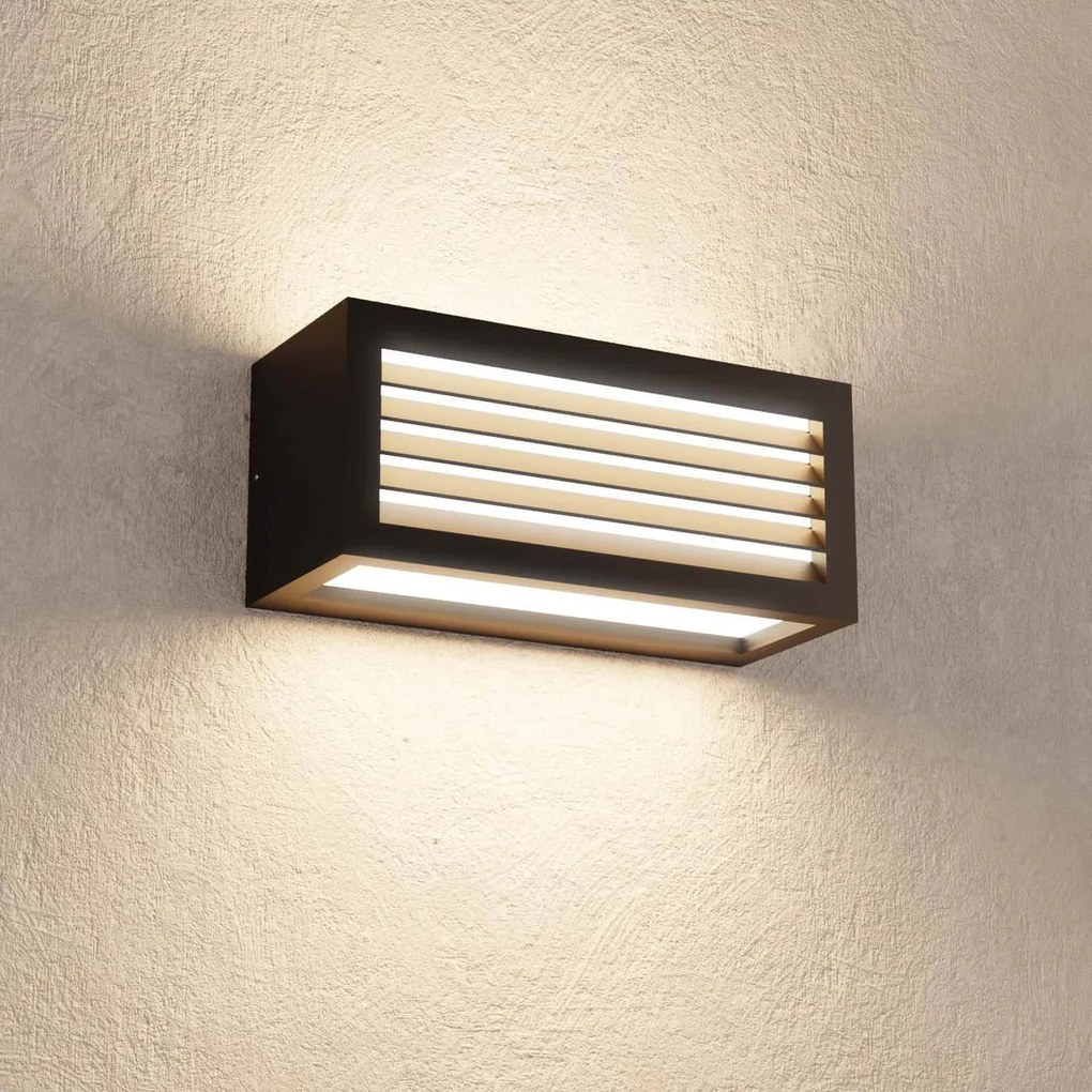 Applique Line Design - E27 Nera per Esterni IP65 Antiabbagliamento