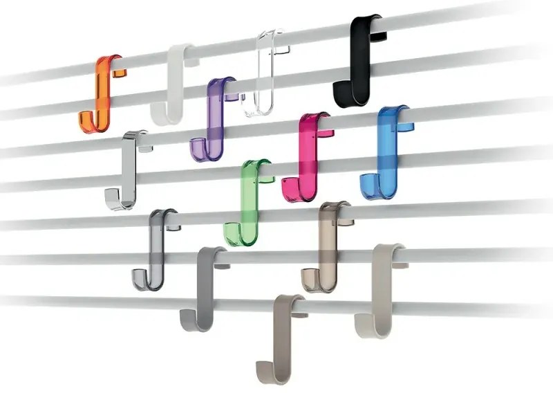 Appendino singolo per termoarredo grigio Gedy serie Merlino in resina