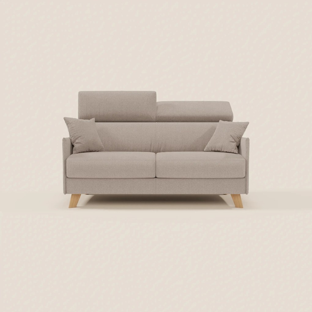 Sole divano letto matrimoniale design compatto - poggiatesta reclinabili e 100% sfoderabile in tessuto smacchiabile T23