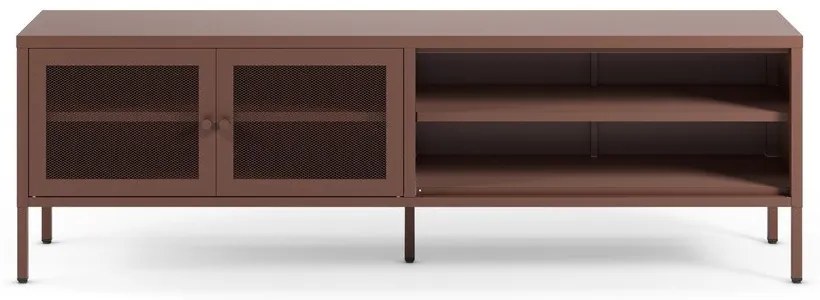 Mobile TV burgundy in metallo 160x50x35 cm Fayna – Marckeric