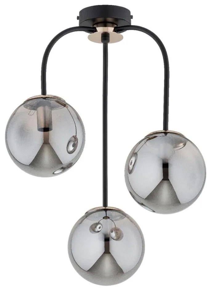 Lampadario a plafone GAMMA 3xE14/10W/230V nero