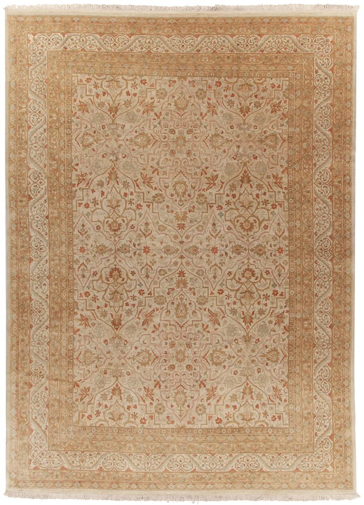 Tabriz Tappeto 350x250 (Indian) Annodato A Mano