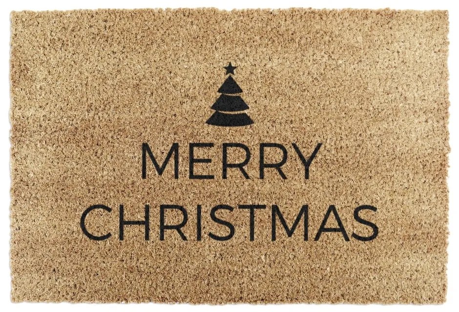 Zerbino in cocco con motivo natalizio 40x60 cm Merry Christmas - Artsy Doormats