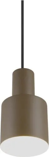 Lampadario marrone scuro con paralume in metallo ø 12 cm Agudo - Trio