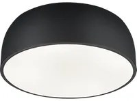 Plafoniera Led Soffitto Tonda Moderna 4 Luci E27 Nera Baron GD Trio