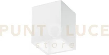 Plafoniera-faretto foster bianca 1 luce attacco gu10 11x11x14cm in ...