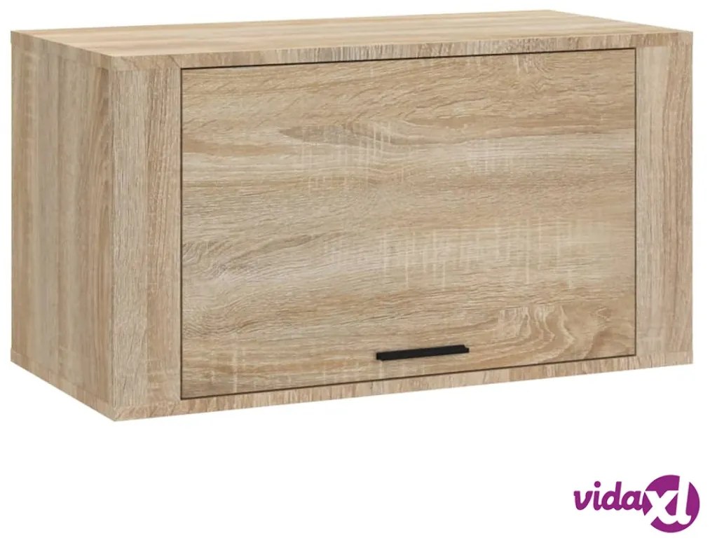 vidaXL Scarpiera a Parete Rovere Sonoma 70x35x38 cm Legno Multistrato