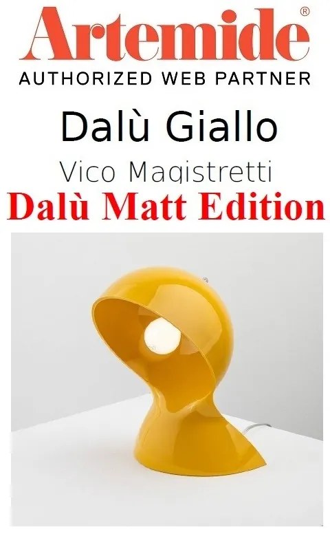 Artemide Dalù giallo matt edition