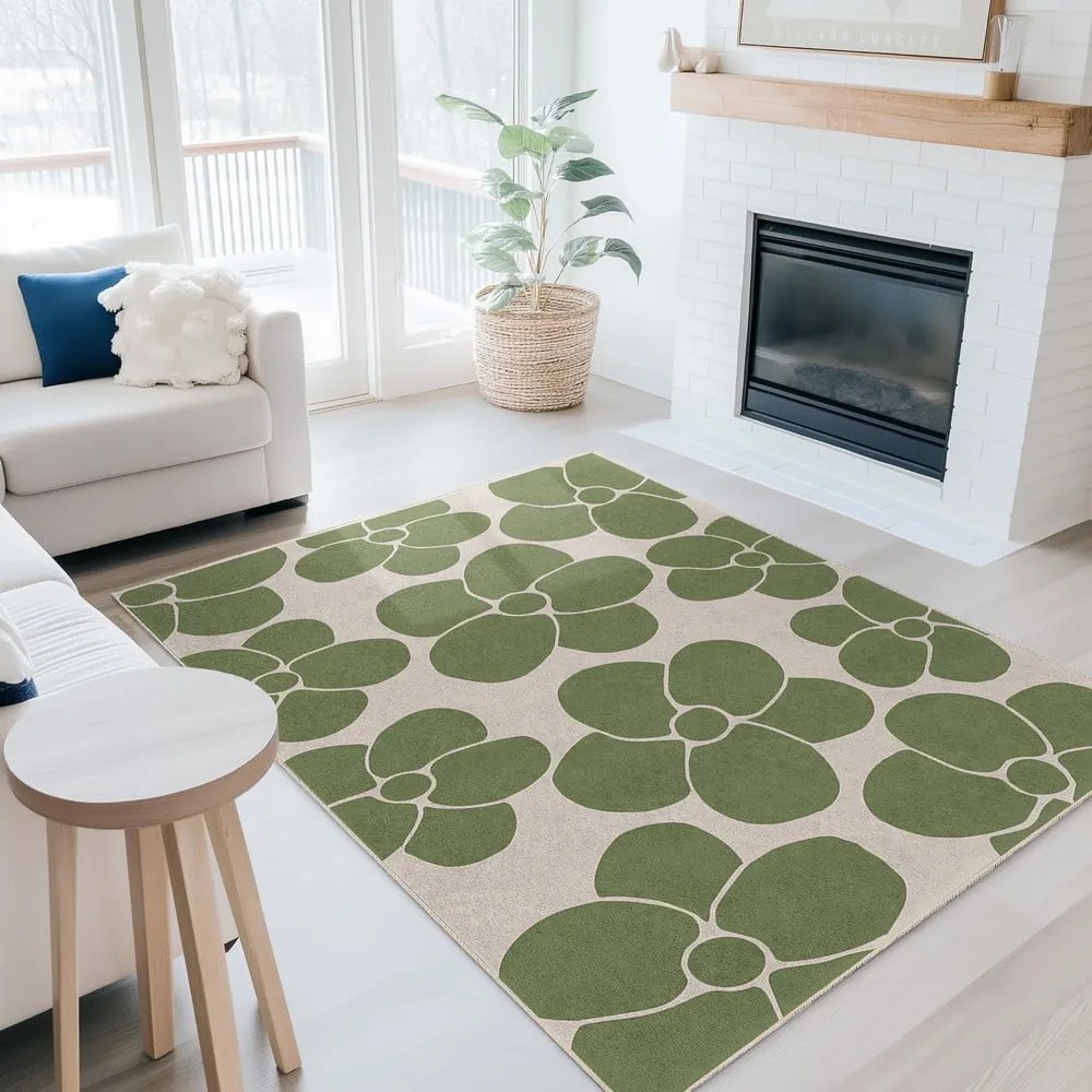 Passatoia verde lavabile 80x200 cm Green Meadow – Mila Home