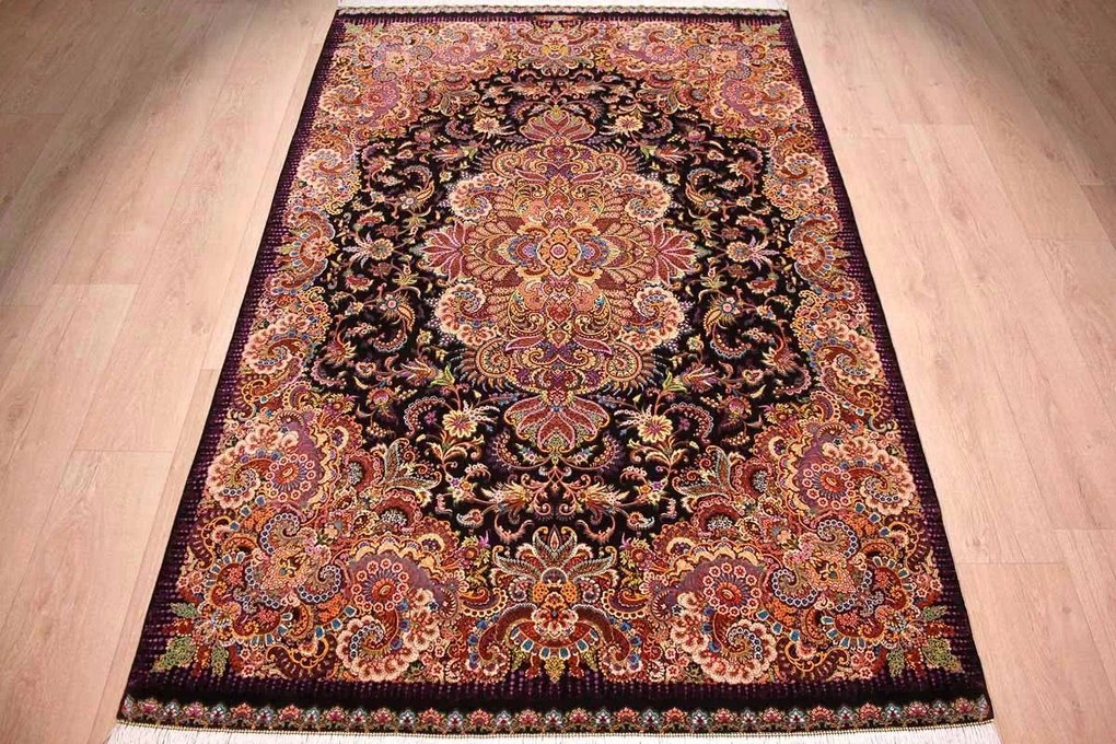 Ghom Tappeto 210 x 140 (Iran) Annodato A Mano