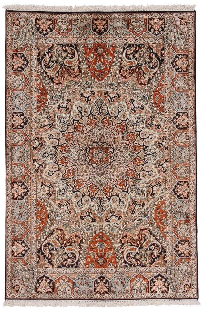 Cashmere Silk Tappeto orientale 130x190 (Indian) Annodato A Mano