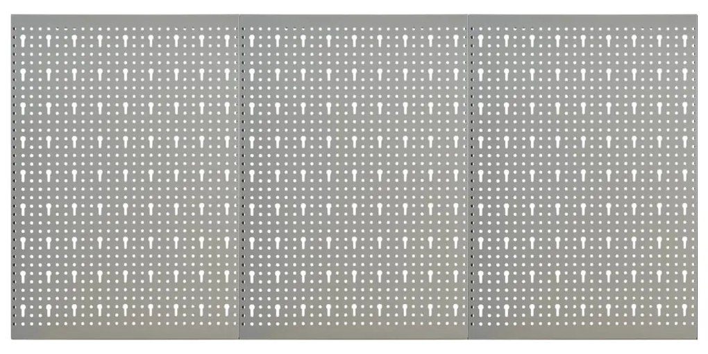Pannelli Per Utensili A Parete 3 Pz 40x58 Cm Acciaio /