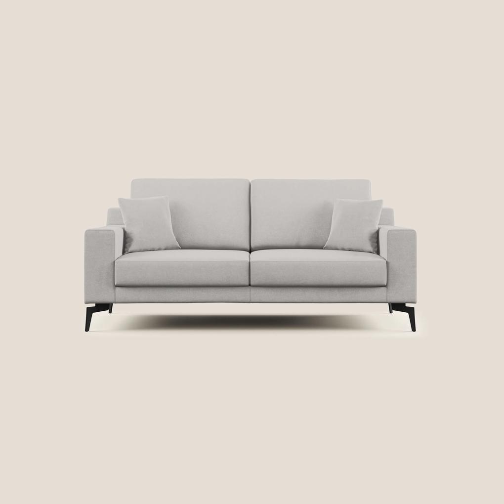 Prestige divano moderno in microfibra smacchiabile T11 grigio_chiaro 186 cm