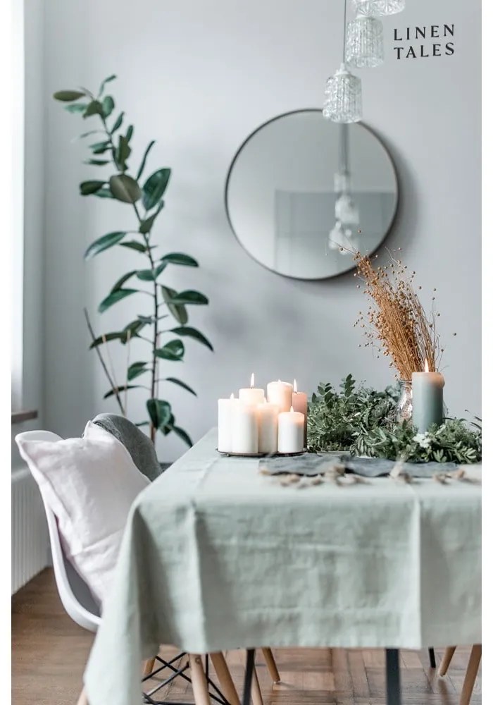 Tovaglia di lino 140x200 cm Sage - Linen Tales