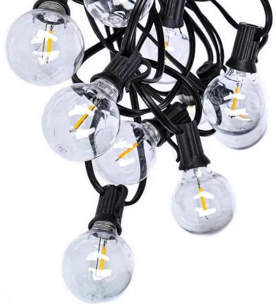 Brilagi - Catena decorativa da esterno LED GHIRLANDA 25xE12 20m IP44 bianco freddo