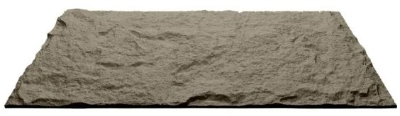 Pannello decorativo effetto roccia pietra 3D set 10 pz 7,2 mt2 rivestimento murale in PU 120 x 60 x 3 Grigio Cemento