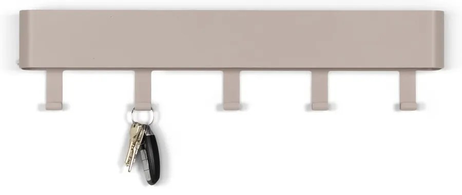 Attaccapanni da parete grigio tortora in metallo con scaffale 52 cm Dax Play – Spinder Design