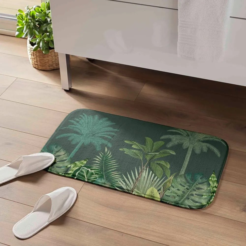 Tappetino da bagno verde 45x75 cm Vagabonde - douceur d'intérieur