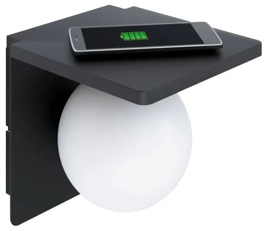 Eglo 98265 - Applique con ricarica wireless CIGLIE 1xE14/40W/230V