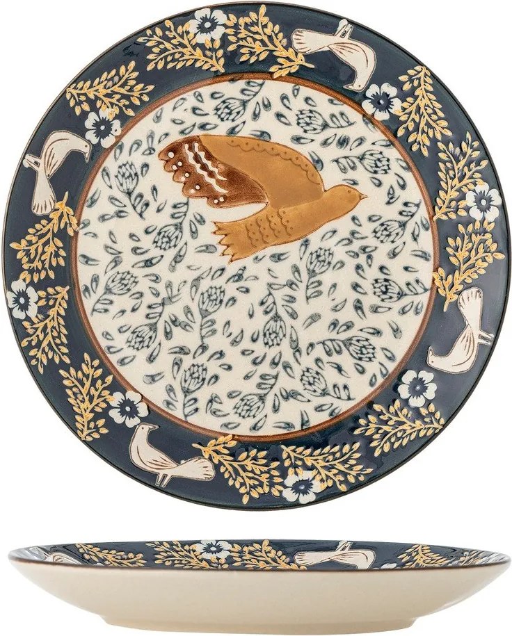 Piatto da dolce blu in gres ø 16 cm Hezha – Bloomingville