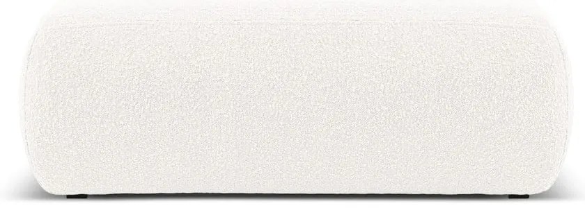 Sgabello in tessuto bouclé bianco Molino - Micadoni Home