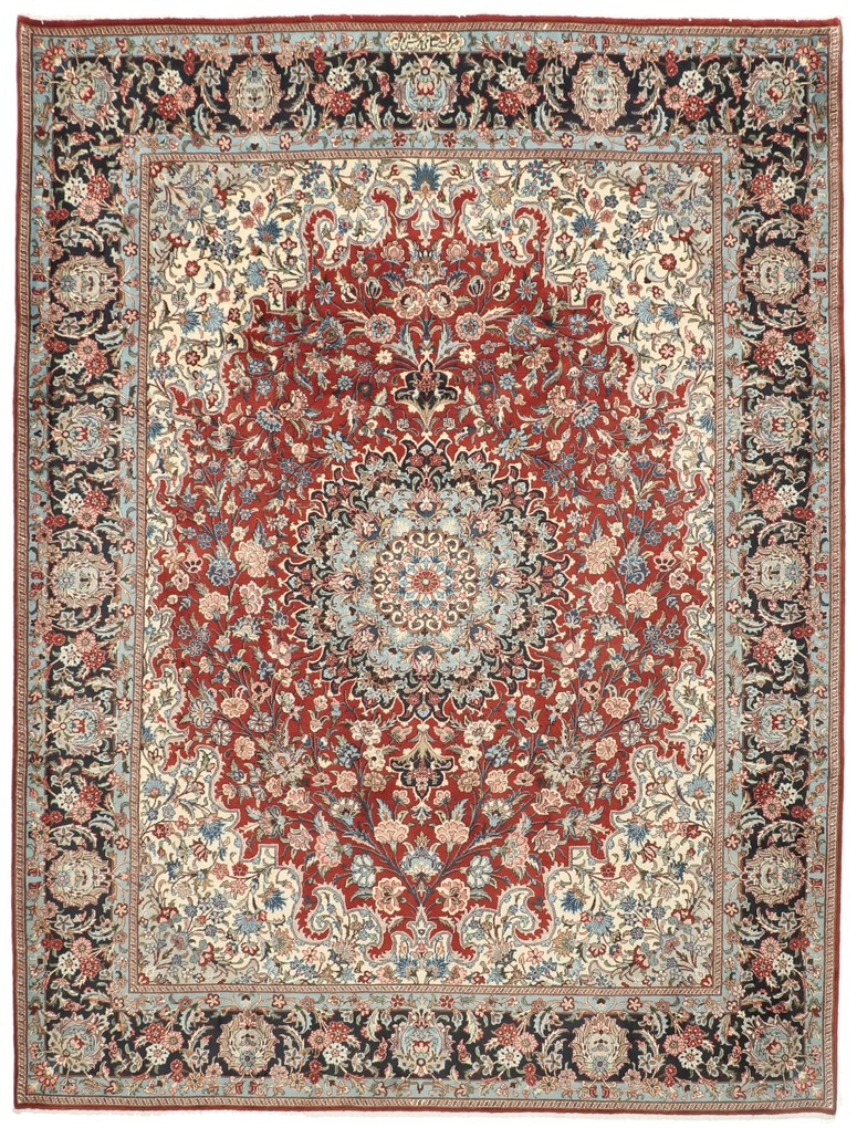 Sarouk Tappeto 340x260 (Iran) Annodato A Mano