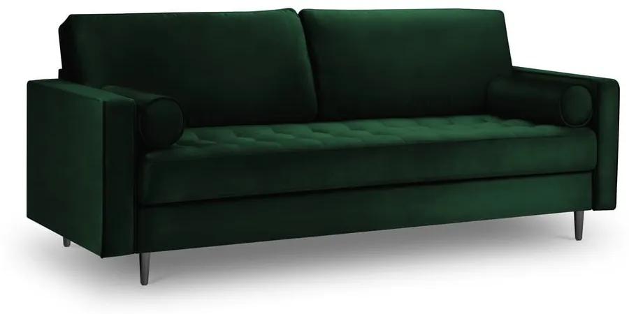 Divano in velluto verde , 219 cm Santo - Milo Casa
