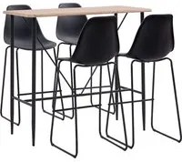 Set da Bar 5 pz in Plastica Nero 279897