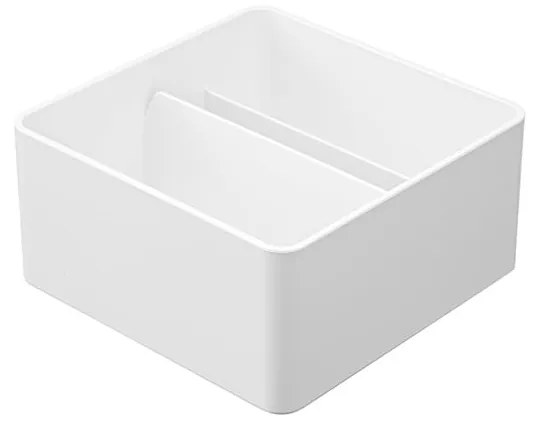 Organizzatore da bagno in metallo bianco per cosmetici - YAMAZAKI