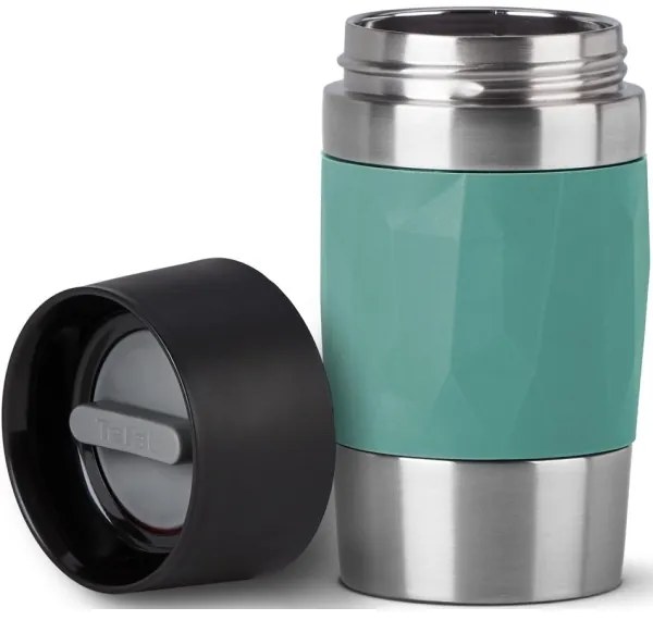 Tefal - Tazza termica 300 ml COMPACT MUG acciaio inossidabile/verde