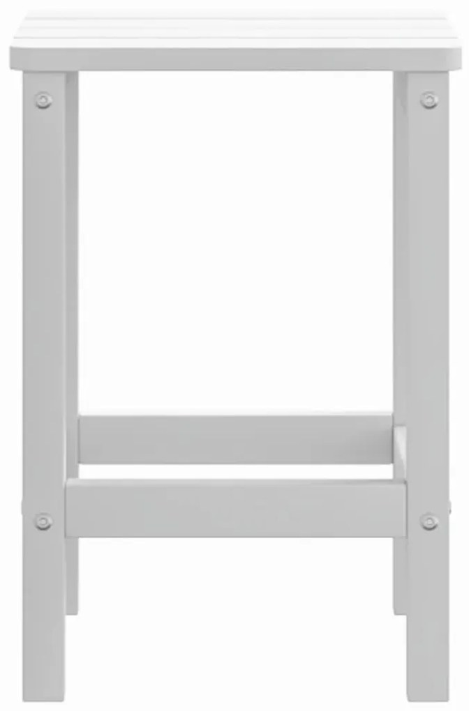 Tavolo da giardino adirondack bianco 38x38x46 cm hdpe