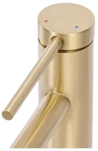 REA-B5319 - Miscelatore per lavabo FOSS 29,5 cm oro spazzolato