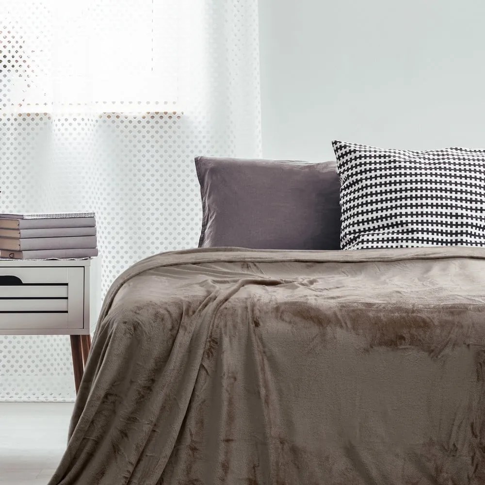 Plaid marrone , 150 x 200 cm Mic - DecoKing