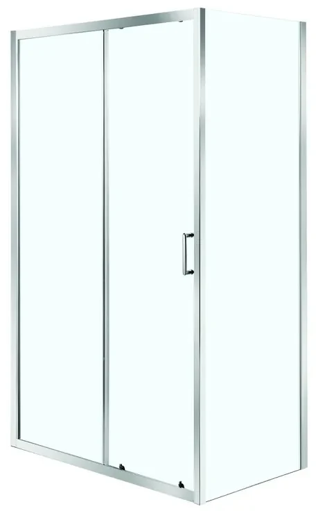 Pannello laterale per box doccia Malita L 120 x H 190cm, Sp. 5 mm profilo in alluminio cromato