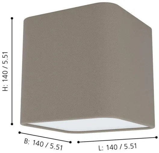 Eglo 99302 - Plafoniera POSADERRA 1xE27/28W/230V