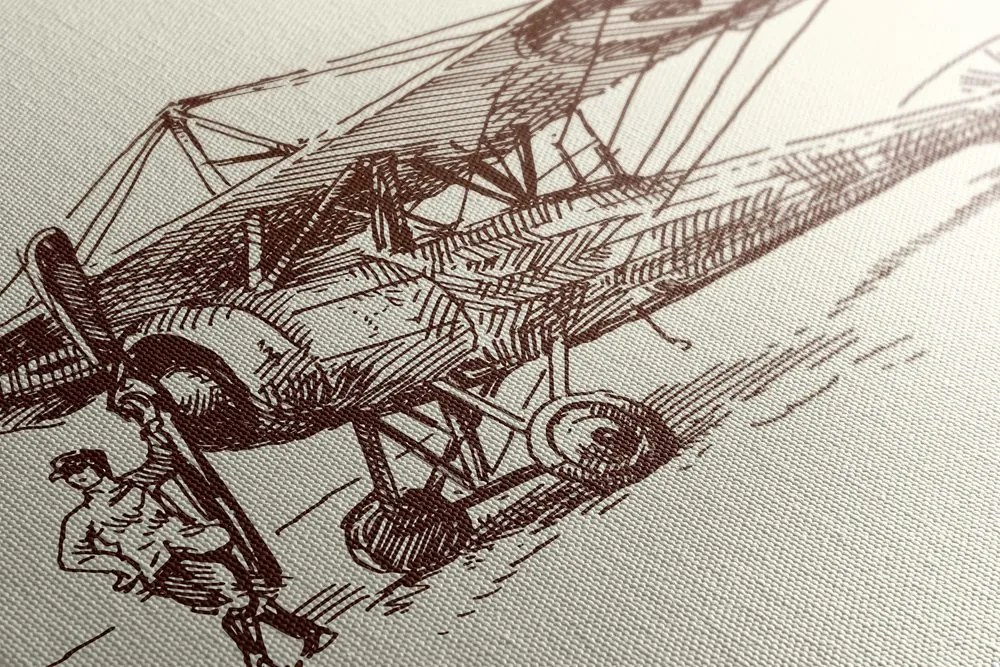 Stampa su tela – Aereo retrò